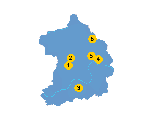 Karte mit Lage der Reinigungen in Essen
