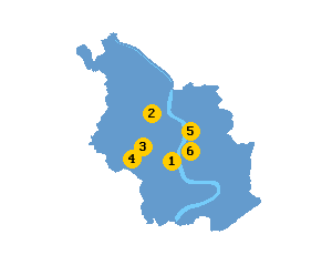 Karte mit Lage der Reinigungen in Köln
